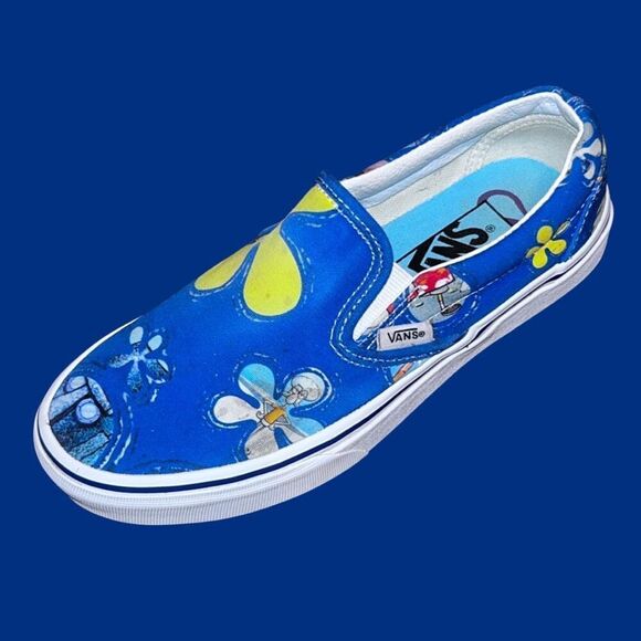 Vans Unisex Vans Classic Slip on Sponge Bob Square Pants Sneakers Size 6.5 - Picture 1 of 11